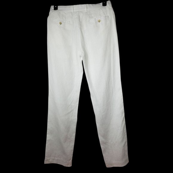 Michael Kors Mens Greenwich Linen Blend Pants White Size 32 - Picture 15 of 16